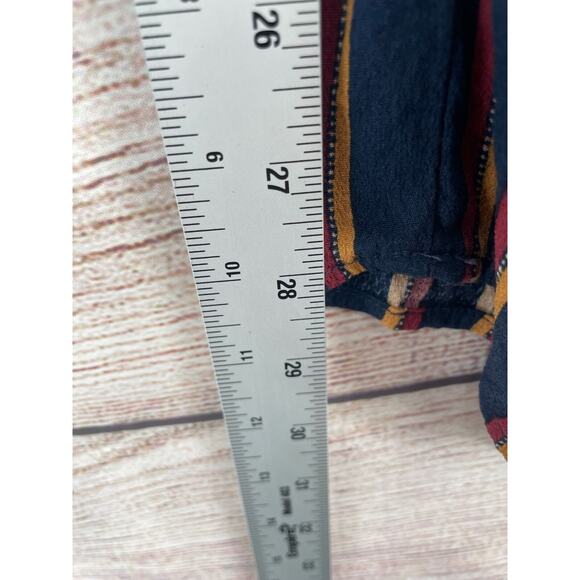 Plenty by Tracy Reese Striped Sleeveless Jumpsuit Women's XS Navy Blue/Red/Beige - Picture 7 of 7